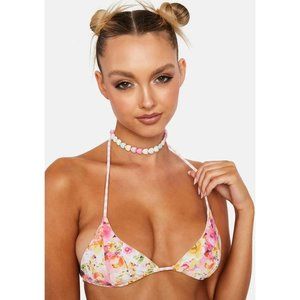 VDM The Label Marley Mod Candy Reversible Bikini Top NWT